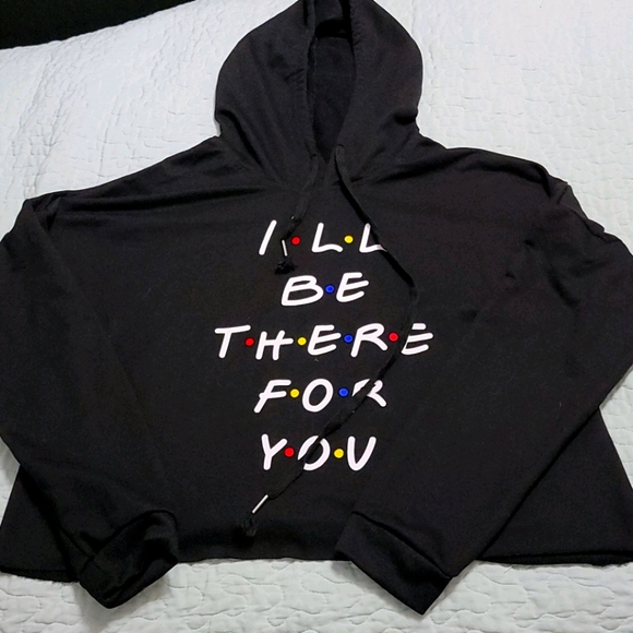 Tops - Friends Unbranded Cut-Off Hoodie Sz XL